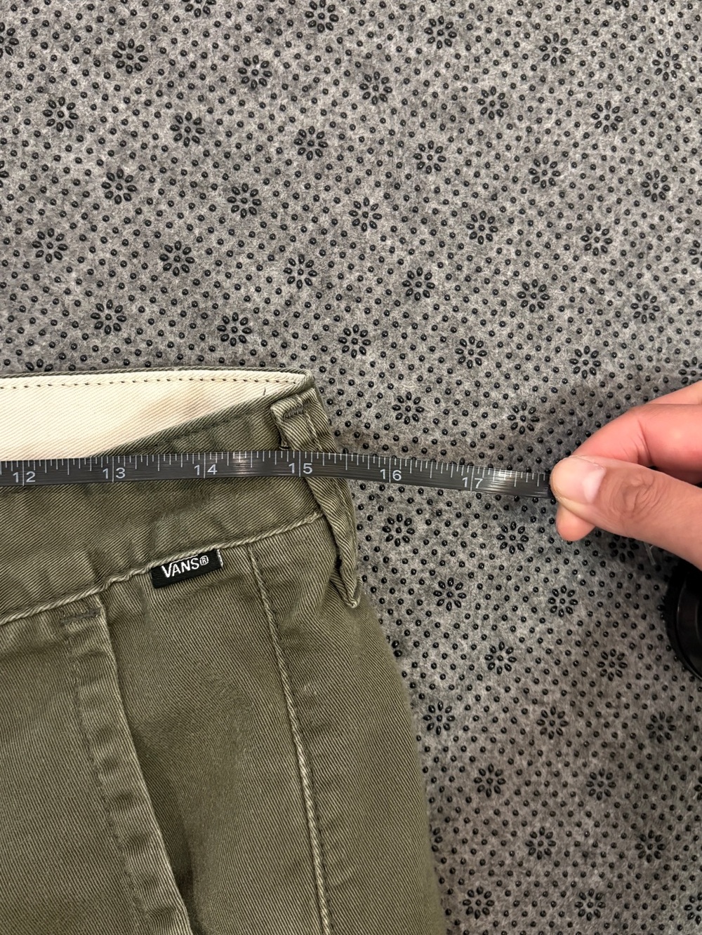 Vans Authentic Chino Stretch Pants Grape Leaf Olive Green Men’s 32 - Picture 4 of 13